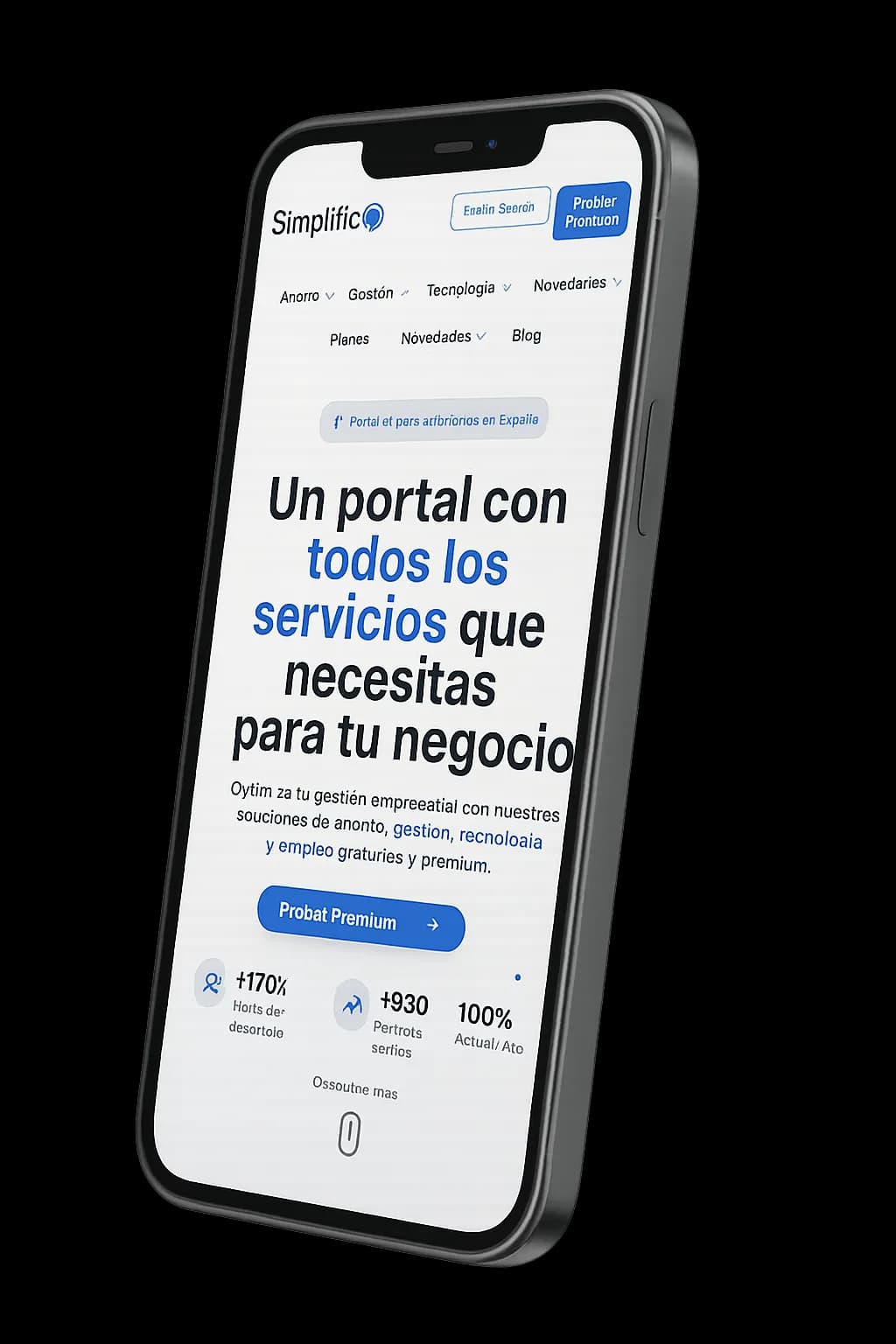 En el móvil, las 7 áreas nada más entrar
